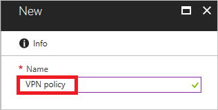 Screenshot of Conditional Access New policy screen showing the Name field ready for input, before assignments are configured.