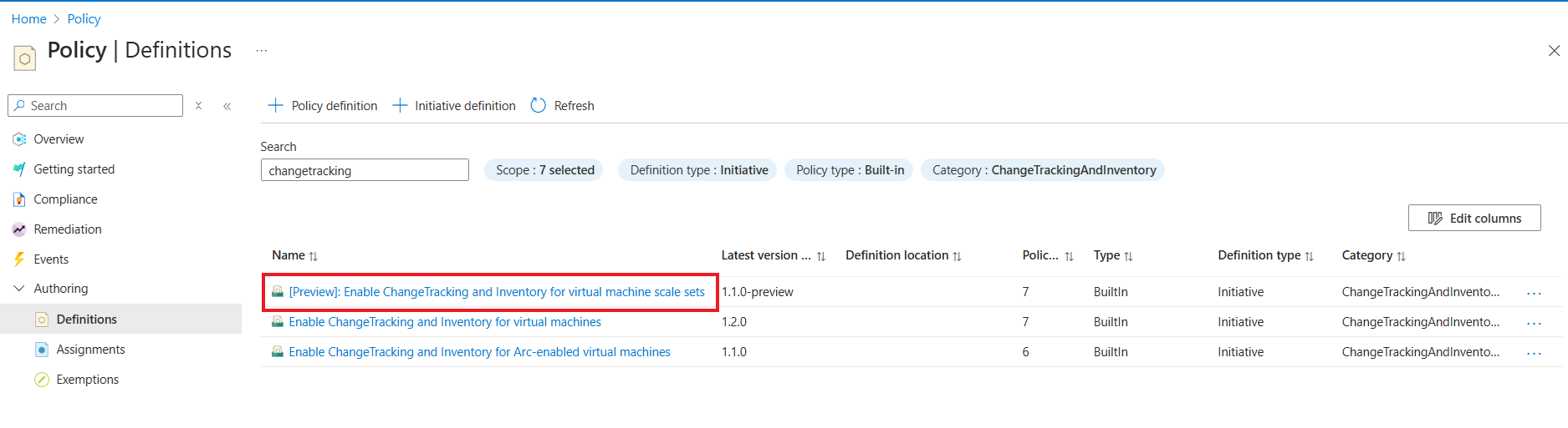 Screenshot that shows selecting Virtual Machine Scale Sets.