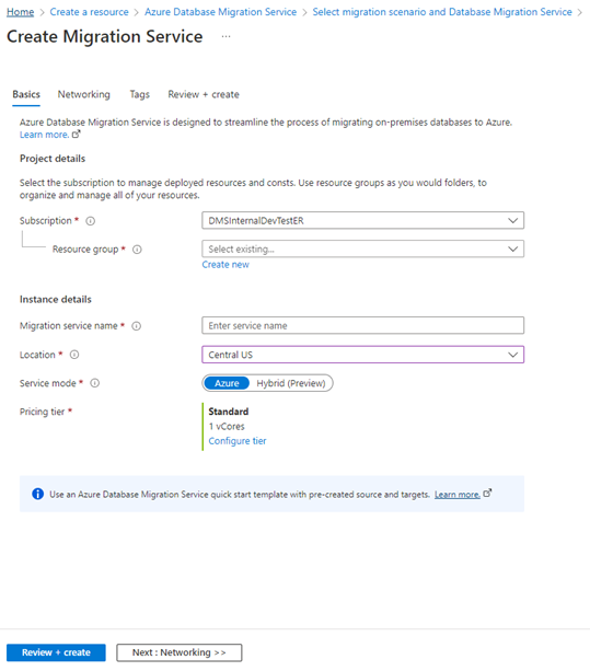 Screenshot of Select Configure Tier.
