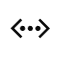 Networking node icon.