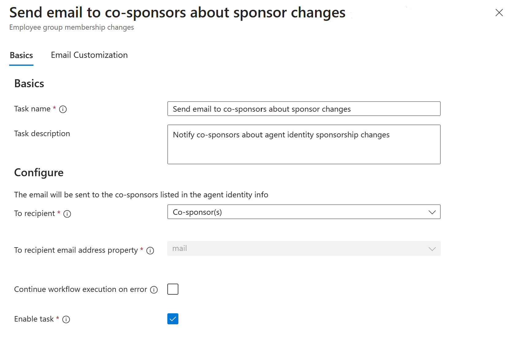 Send email to cosponsors about a change.