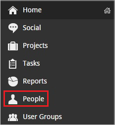 Selecting "People"