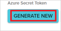 Screenshot of the SCIM token generation dialog.