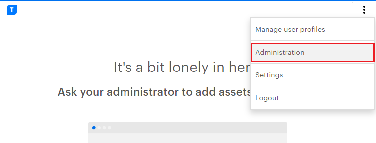 Screenshot of Templafy Admin Console.