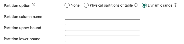 Screenshot showing the configuration when you select Dynamic range.