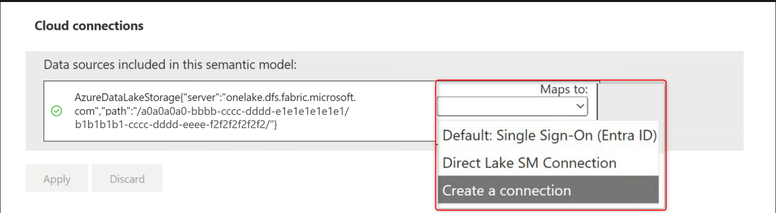 Screenshot of the settings for managing connection gateways.