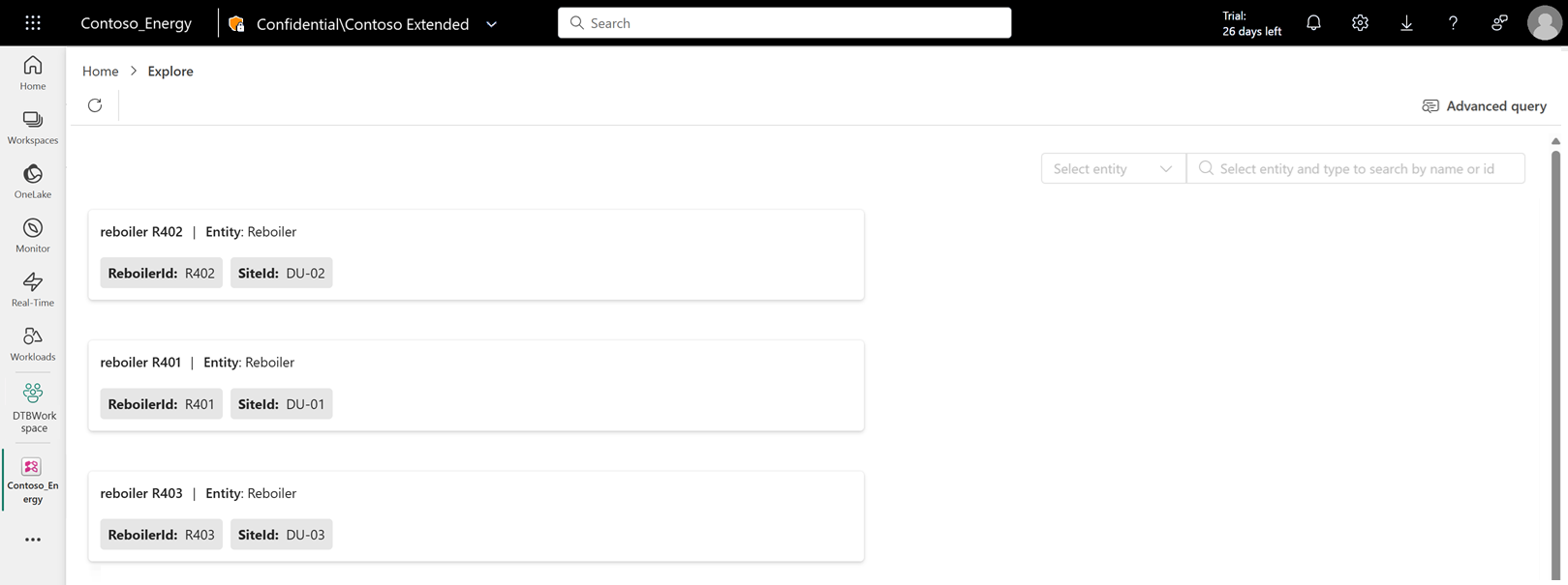 Screenshot of the explorer.