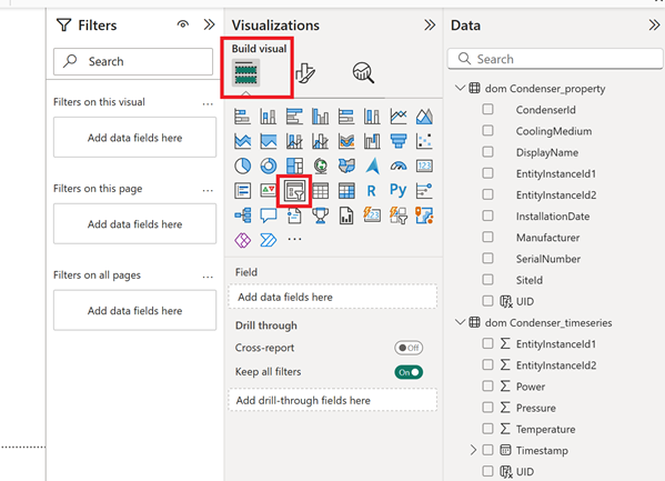 Screenshot showing the Slicer visual.