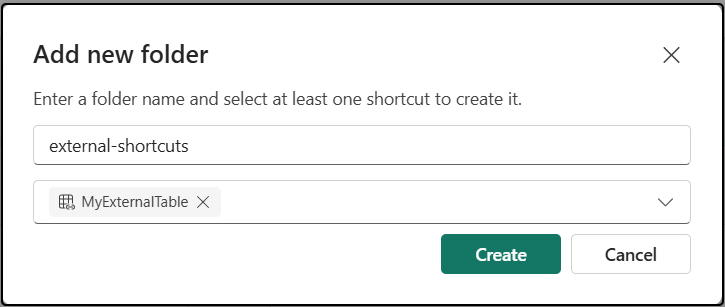 Screenshot of the new folder being created.