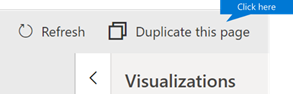 Screenshot of choosing Duplicate this page in Power BI.