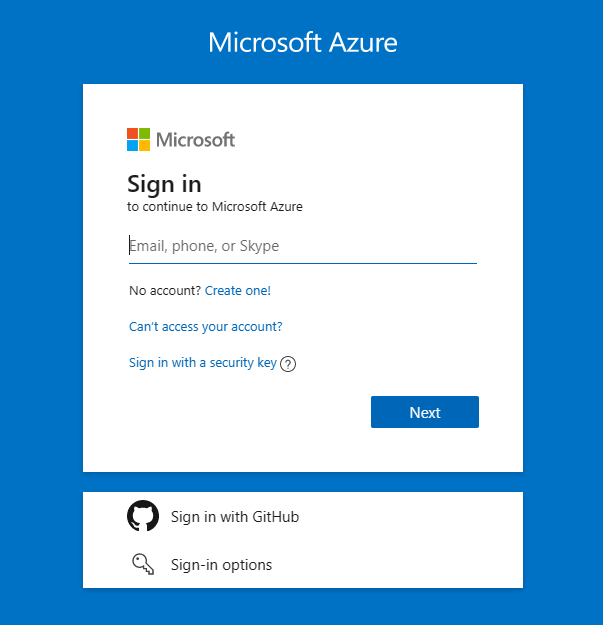 Azure Logon.