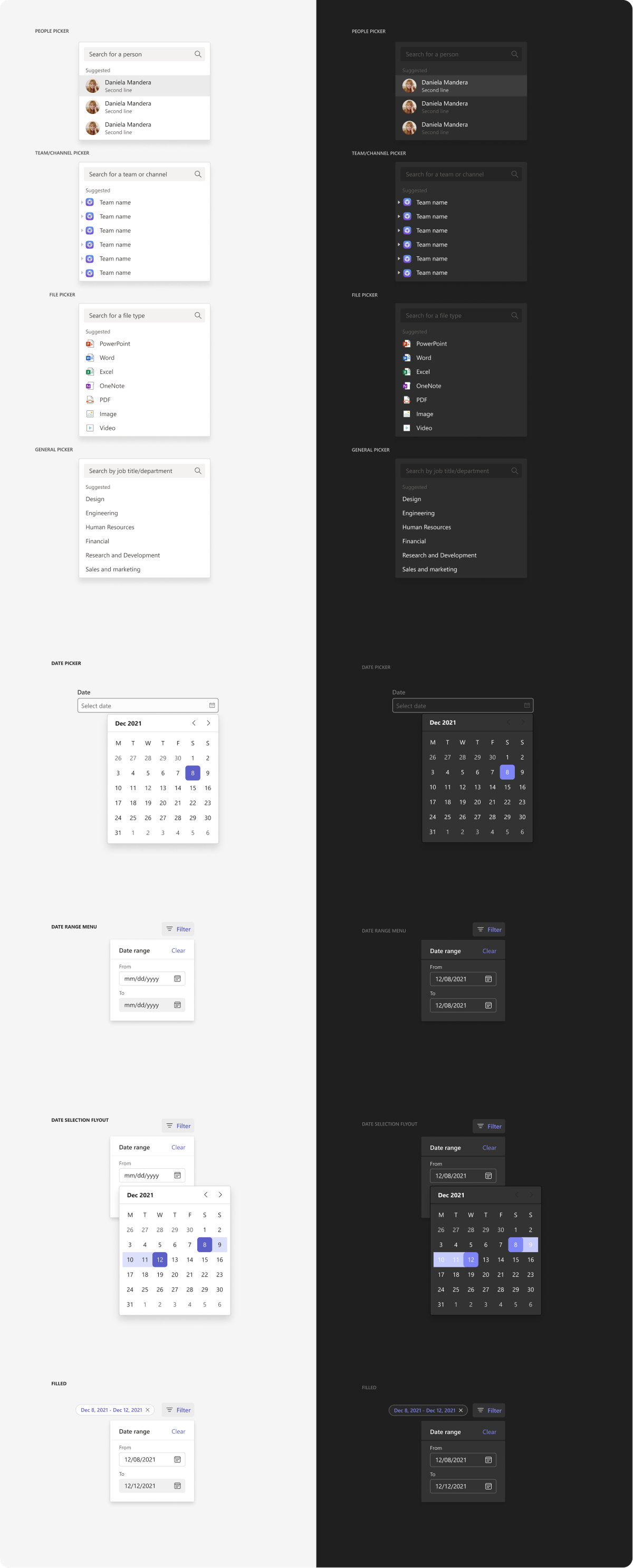 Example shows a picker UI component.