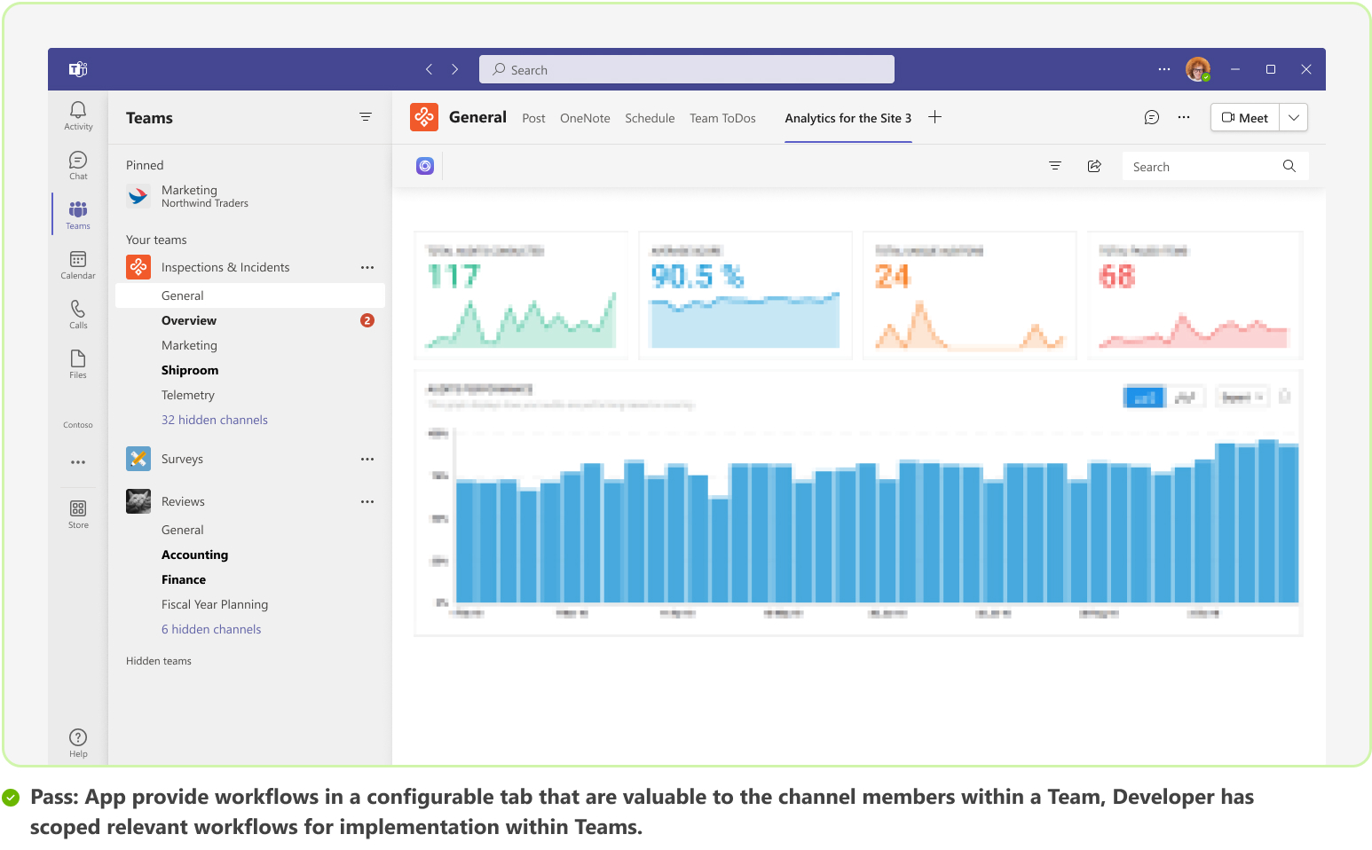 Graphic shows an example of an app with entire website in an I-frame without any back option.