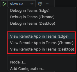 Screenshot shows the option to select the environment for building the agent or app.