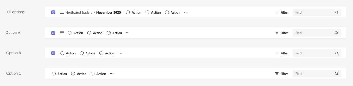 Example shows a toolbar template on desktop.