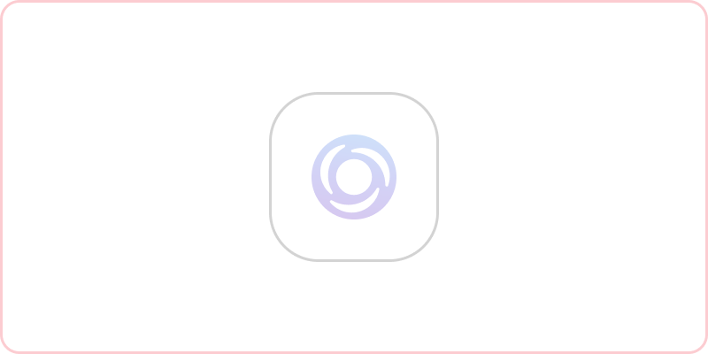 Diagram that shows an app icon which is faded.
