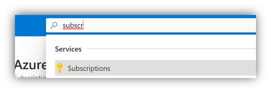 Screenshot that shows the Subscription details page.