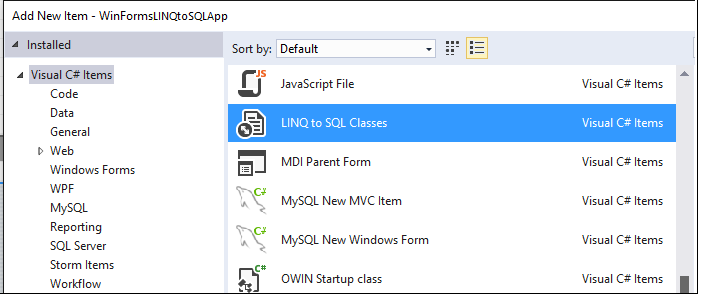 raddata LINQ to SQL Classes LINQ to SQL Classes