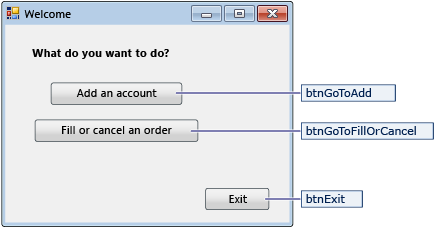 SimpleAppNav Navigation dialog box