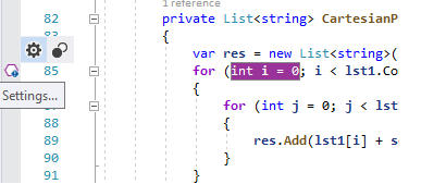 Screenshot that shows setting a snappoint in the code editor.