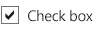 Default check box in the Blue theme