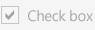 Disabled check box in the Light theme