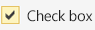 Hover state check box in the Blue theme