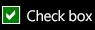 Hover state check box in the High Contrast theme