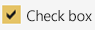 Pressed check box in the Blue theme