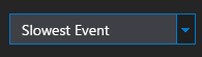 Focused drop-down/combo box in the Dark theme