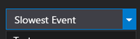Pressed drop-down/combo box in the Dark theme