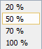0303-035_ComboBoxDropdownListHover Command bar combo box drop-down list on hover