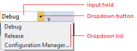 0303-042_DropdownRedline Command bar drop-down (redline)