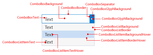 0303-167_DropDownComboBoxRedline Drop-down/combo box (redline)