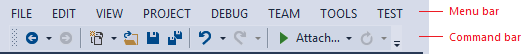 0303-188_CommandShelfRedline Visual Studio command shelf (redline)