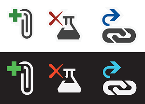 0405-01_DarkThemeInversion Examples of icons that have had their colors inverted