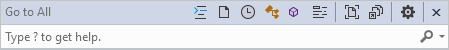 Screenshot that shows the Go to All window.