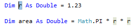 Screenshot of Highlighted code for Rename - Visual Basic.