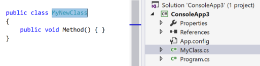 Screenshot of Highlighted code for Sync Type - C#.