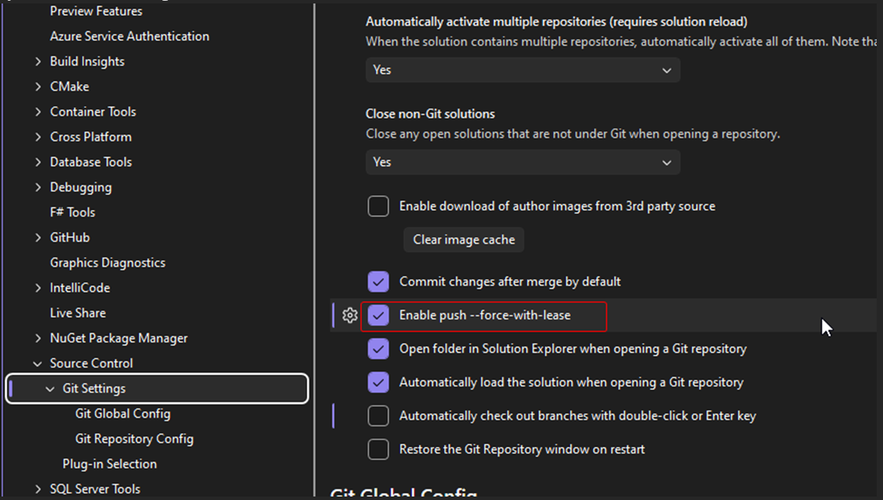 Git setting 