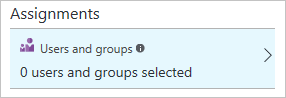 Screenshot of the Users and groups option.