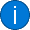 White lowercase i in blue circle White lowercase i in blue circle