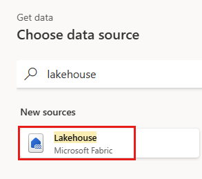 Skærmbillede, der viser lakehouse-connectoren.