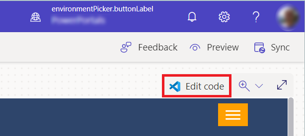 Åbn i Visual Studio Code fra design studio.