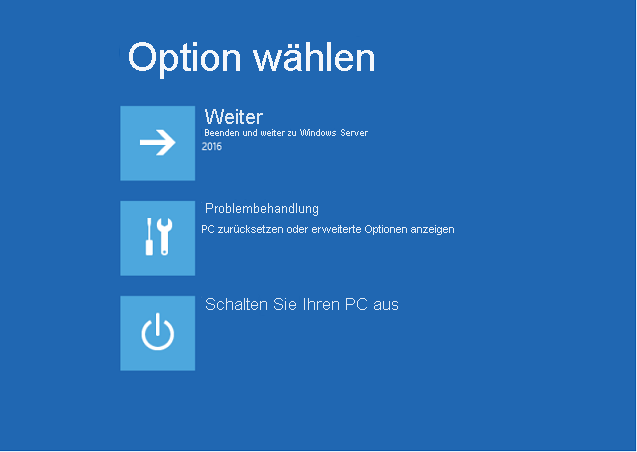 Wählen Sie Problembehandlung