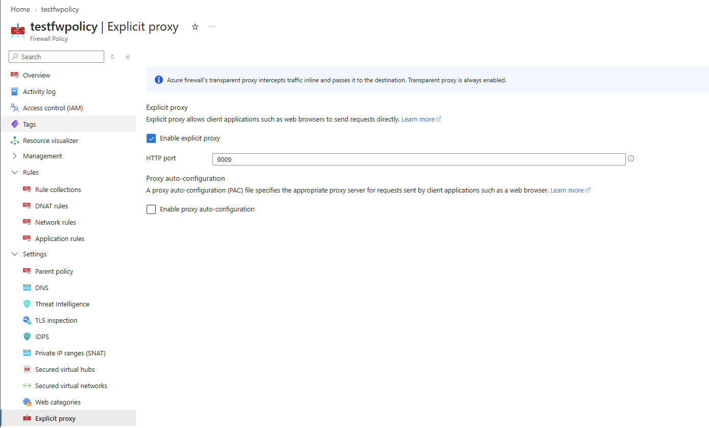 Screenshot: Expliziten Proxy aktivieren.