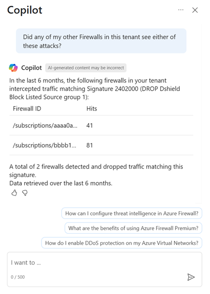 Screenshot der Funktion zum Suchen nach einer bestimmten IDPS-Signatur für Ihren Mandanten, Abonnements oder Ressourcengruppen.