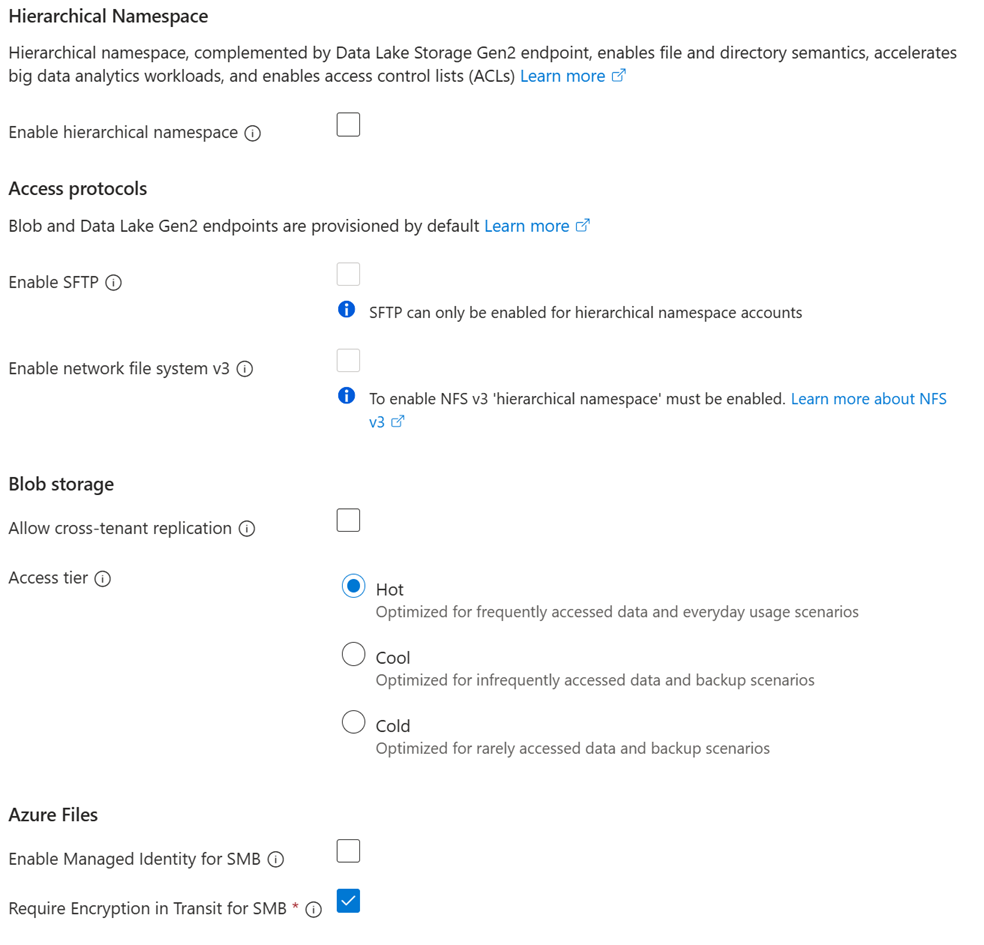 Screenshot: Abschnitt „Sicherheit“ auf der Registerkarte „Erweitert“