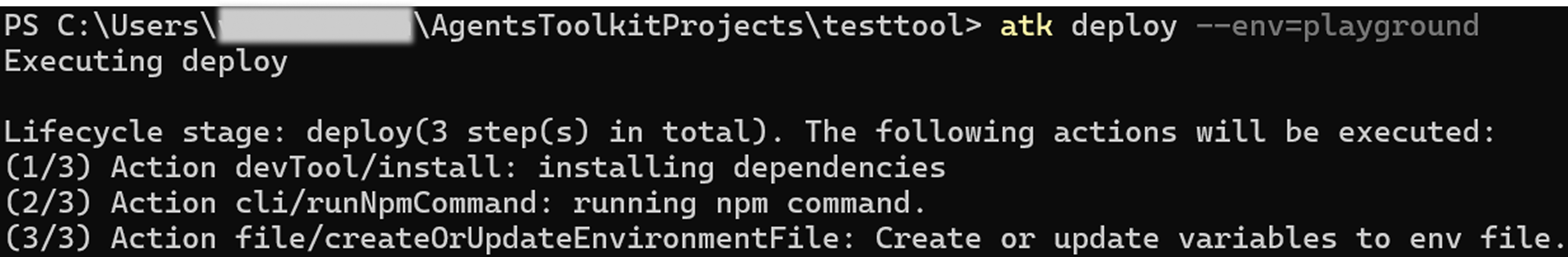Screenshot: Installation der erforderlichen Abhängigkeiten und npm-Pakete