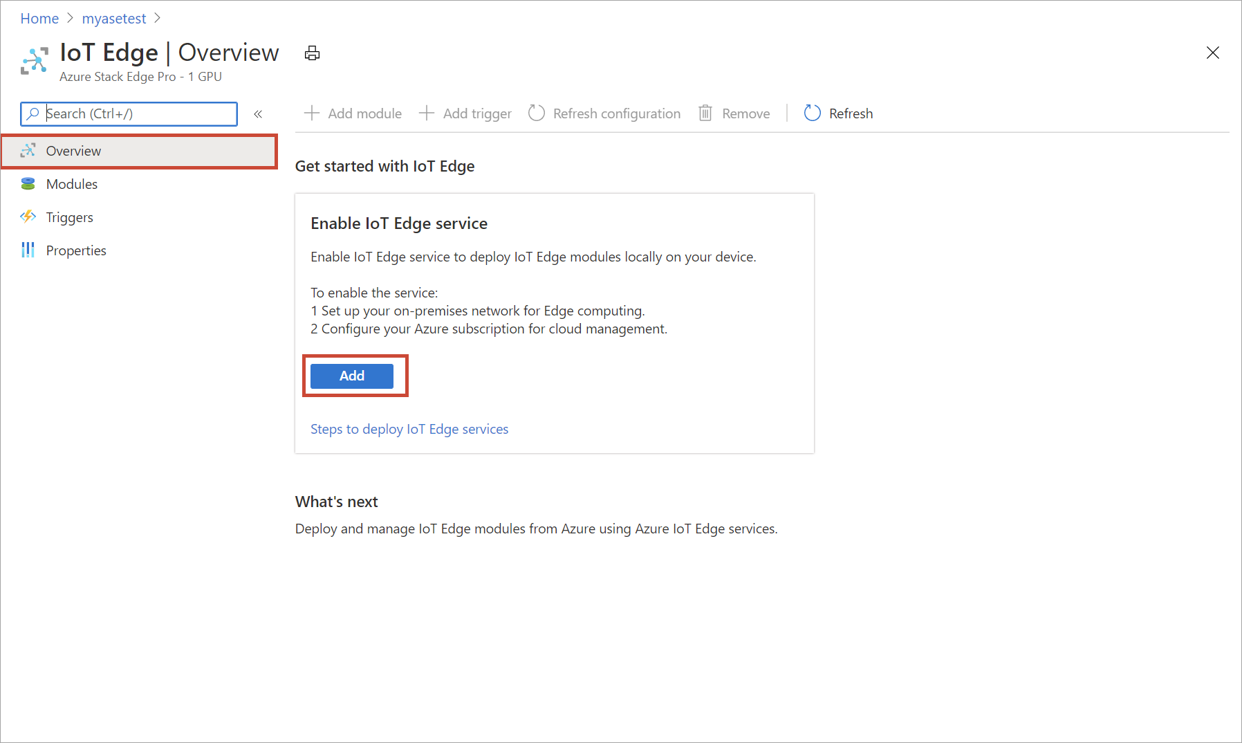 Konfigurieren eines Moduls für die Verwendung einer GPU&nbsp;2